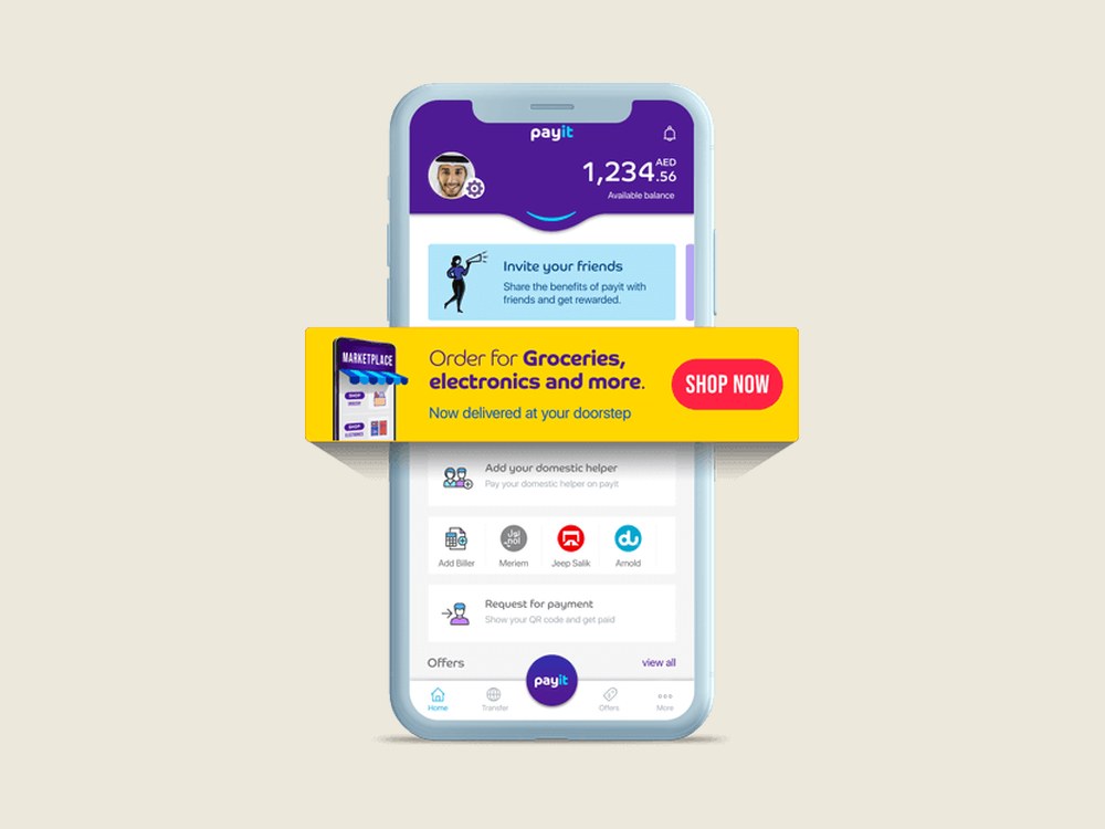 The Digital Marketplace inside the Payit app