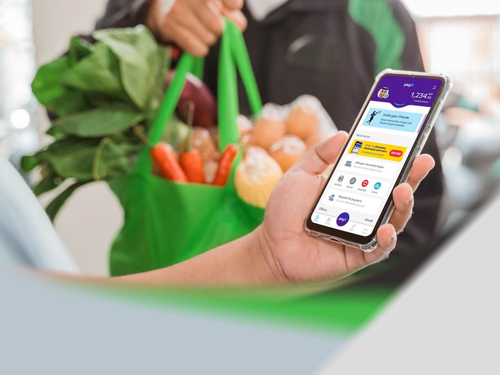 Payit used for a grocery order